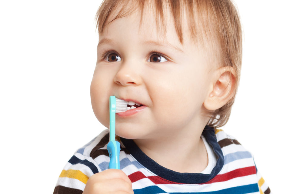 Little Boy Brushing teeth