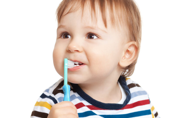 Little Boy Brushing teeth