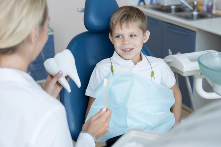 Boy at Children's Dentist